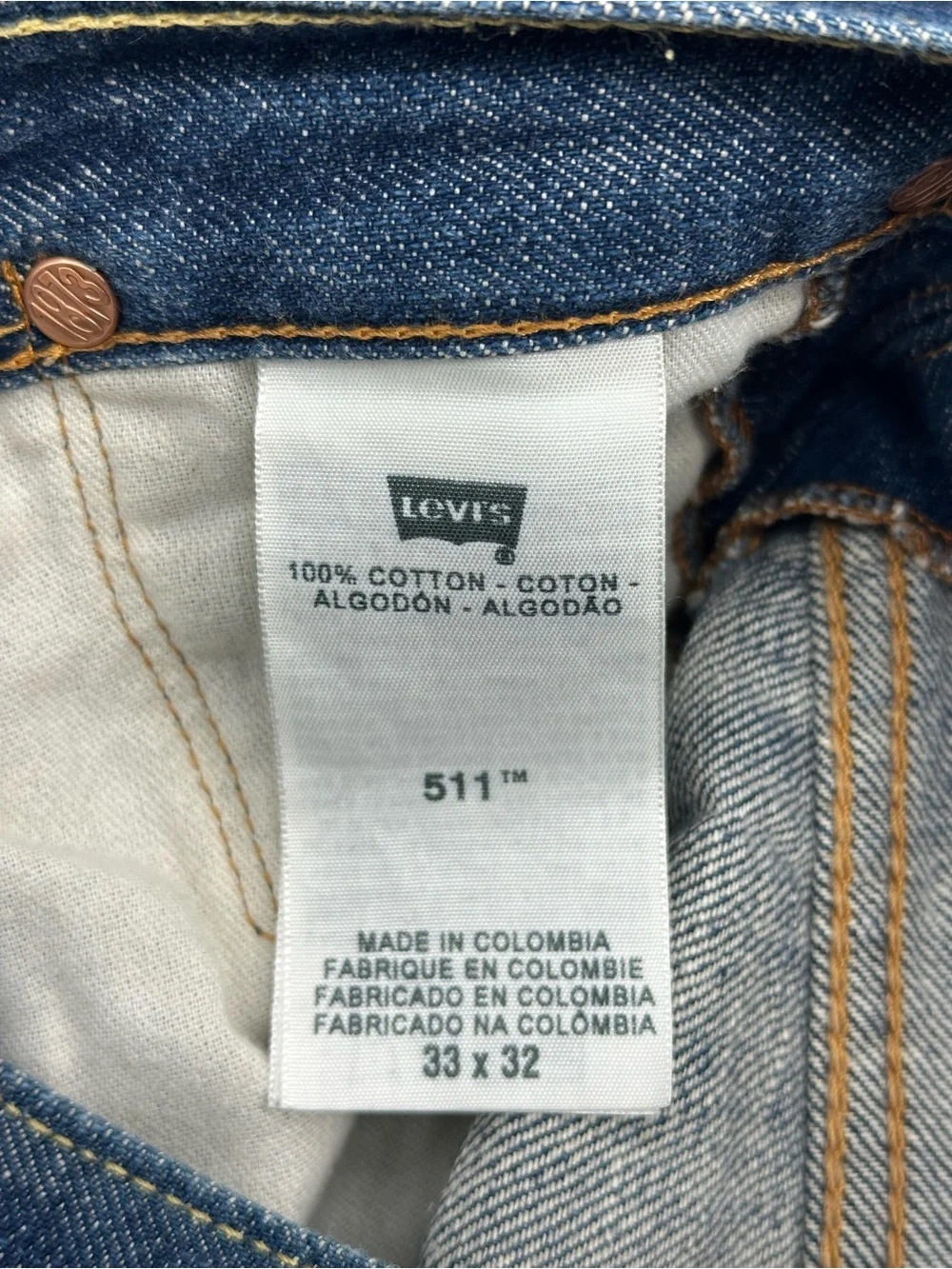 Levi's 511 Straight Jeans 33x33